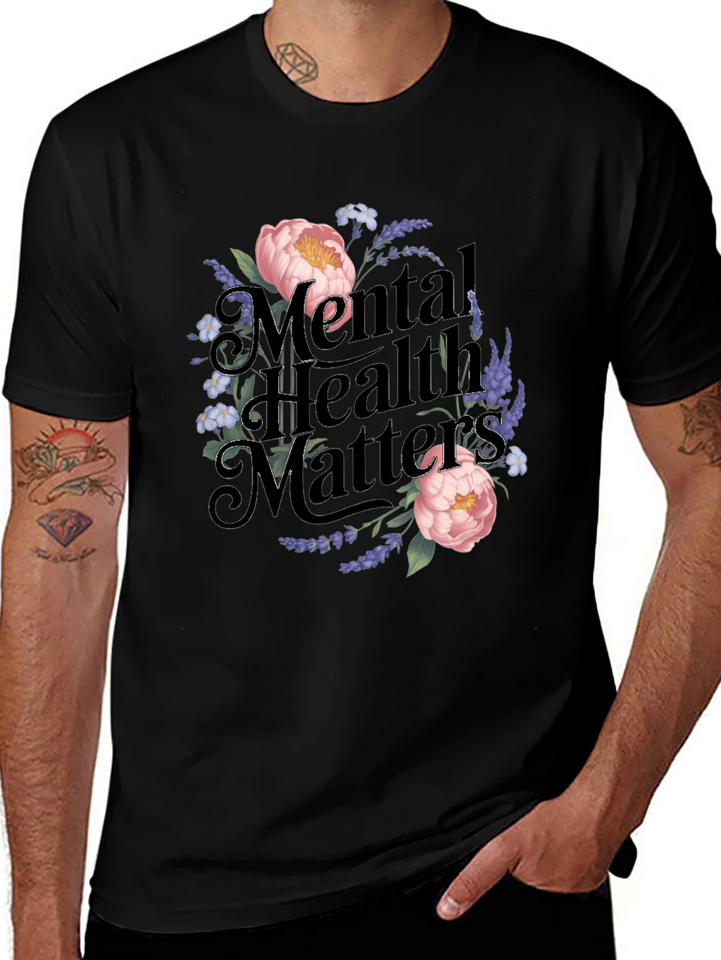 Mental Health Matters Floral T-Shirt