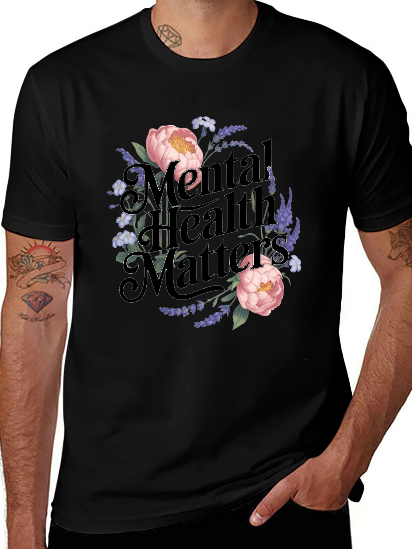 Mental Health Matters Floral T-Shirt