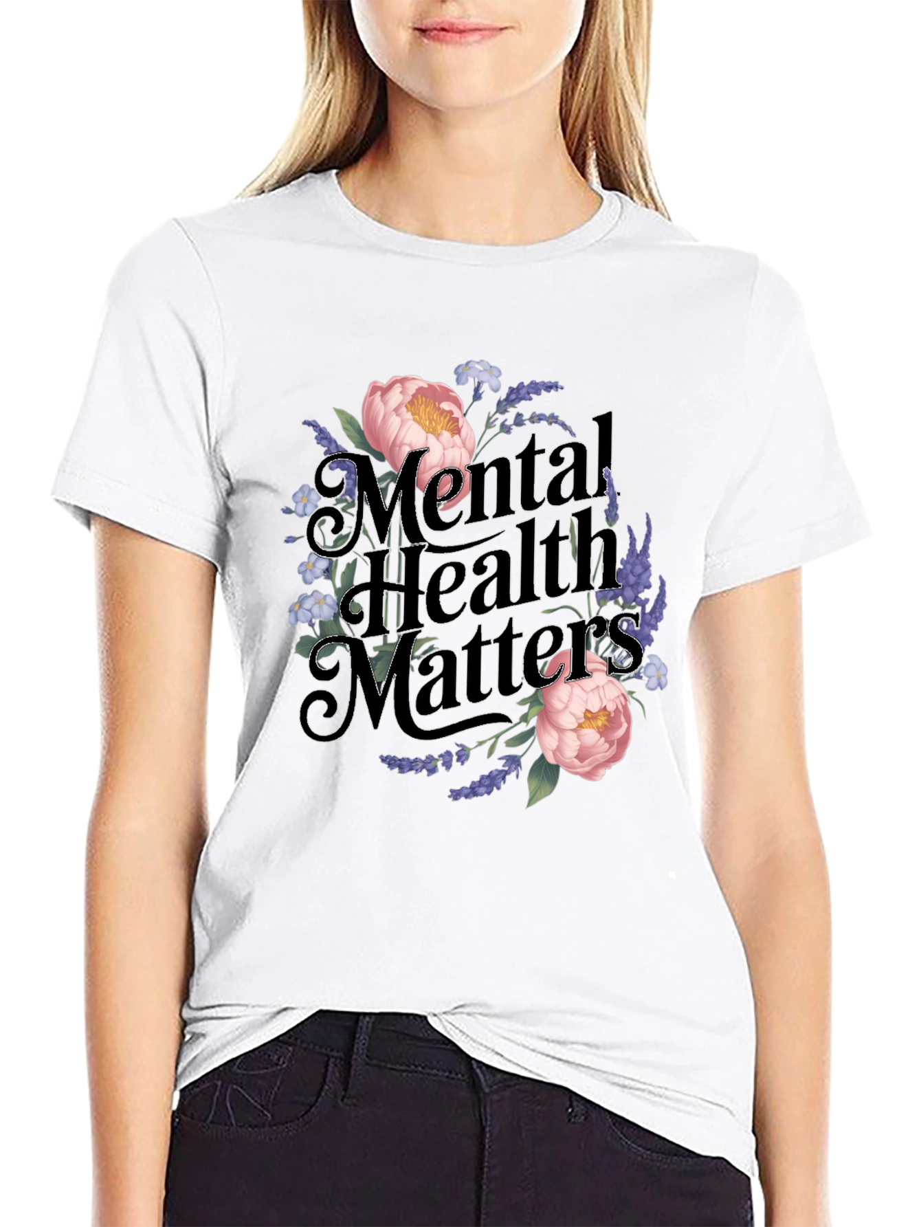Mental Health Matters Floral T-Shirt