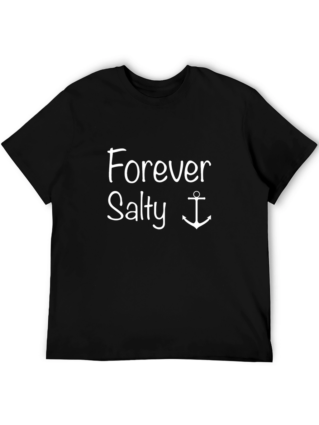 Forever Salty Anchor Graphic T-Shirt