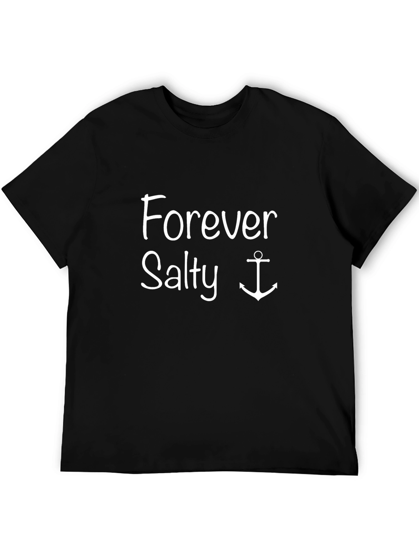 Forever Salty Anchor Graphic T-Shirt