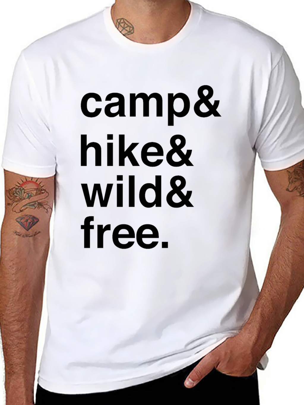 Camp Hike Wild Free Graphic Tee - Adventure Ready