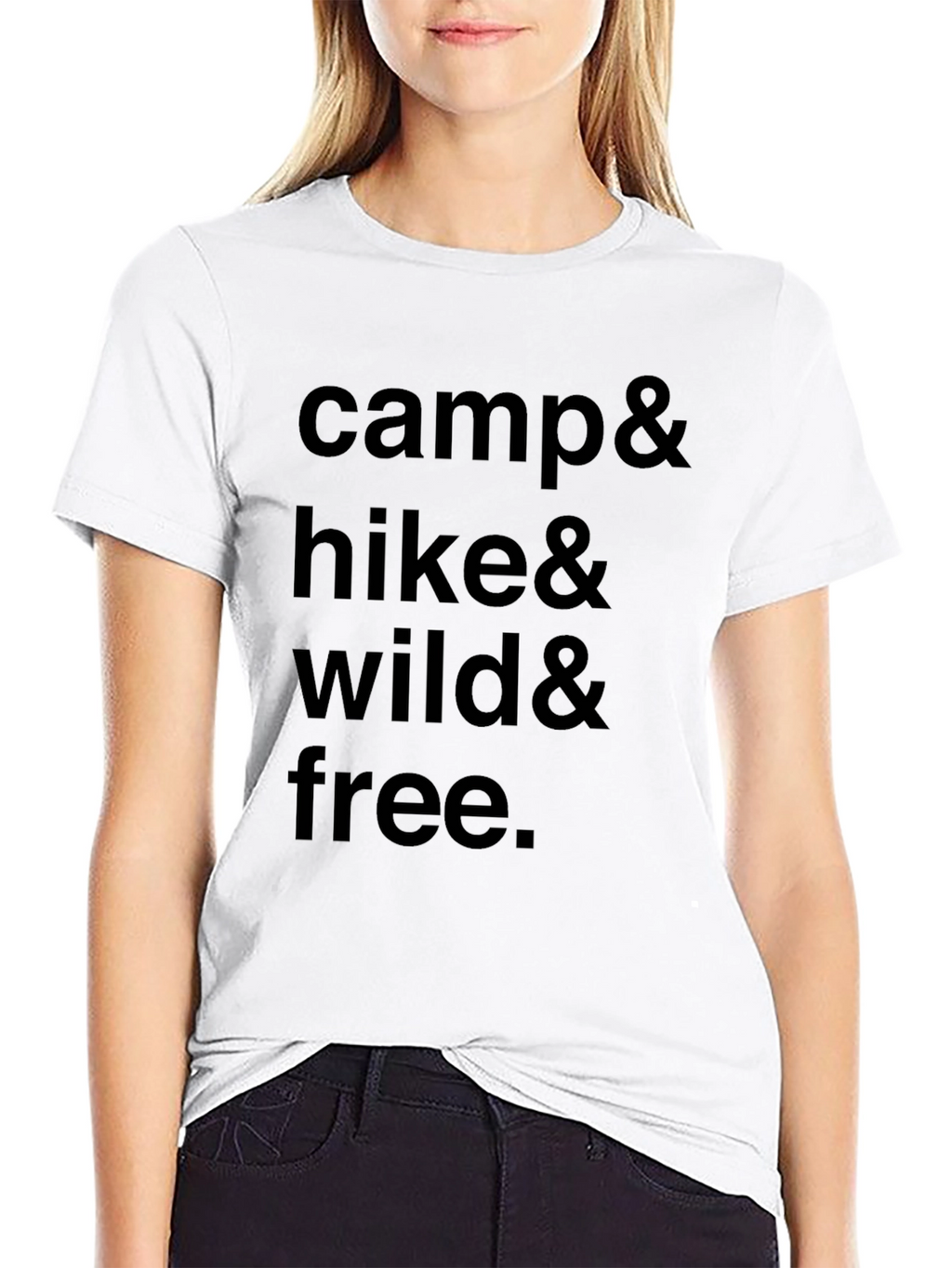 Camp Hike Wild Free Graphic Tee - Adventure Ready