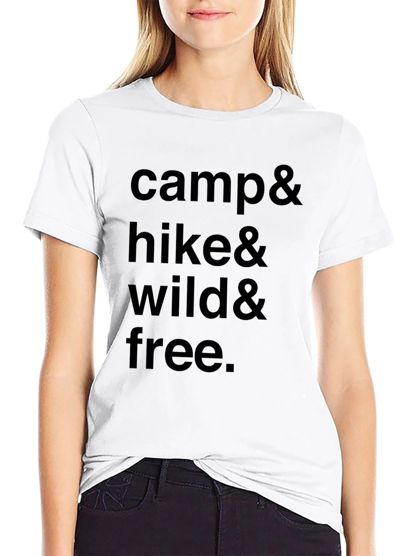 Camp Hike Wild Free Graphic Tee - Adventure Ready