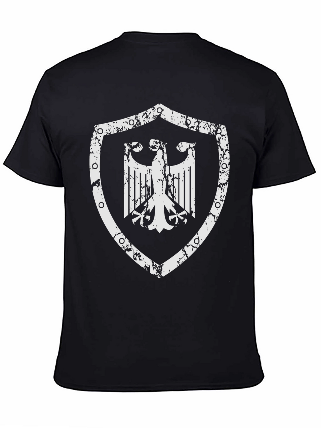 German Eagle Shield Graphic T-Shirt - Black