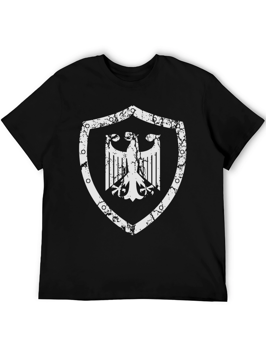 German Eagle Shield Graphic T-Shirt - Black