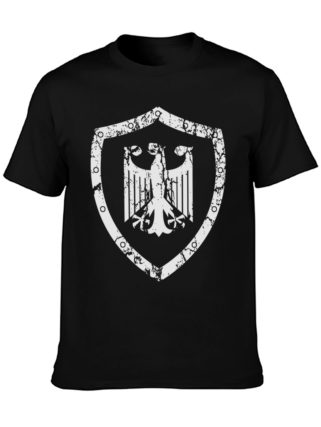 German Eagle Shield Graphic T-Shirt - Black