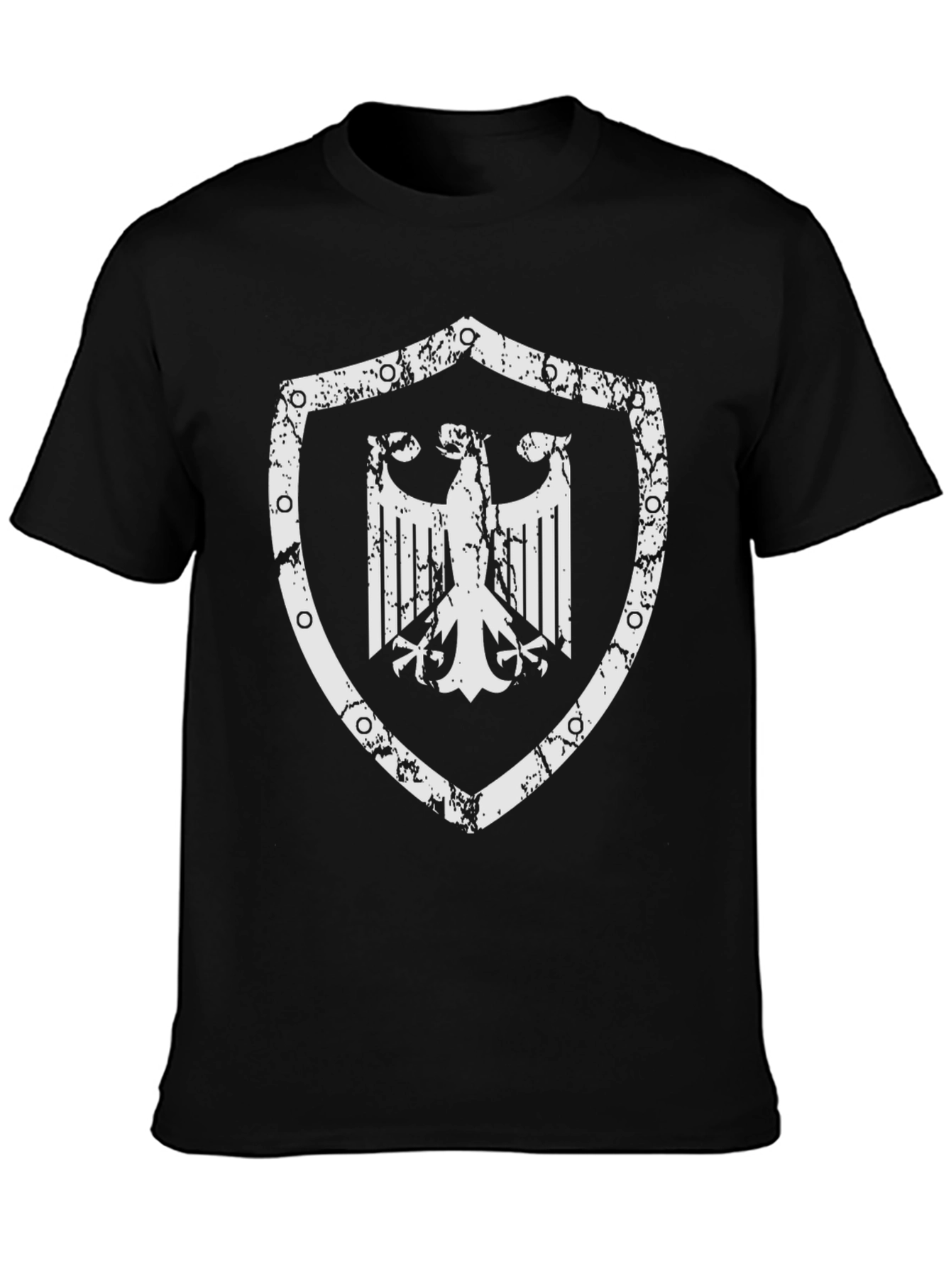 German Eagle Shield Graphic T-Shirt - Black