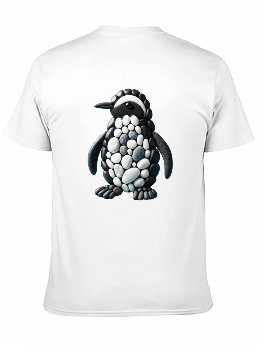 Stone Penguin Graphic T-Shirt - Black