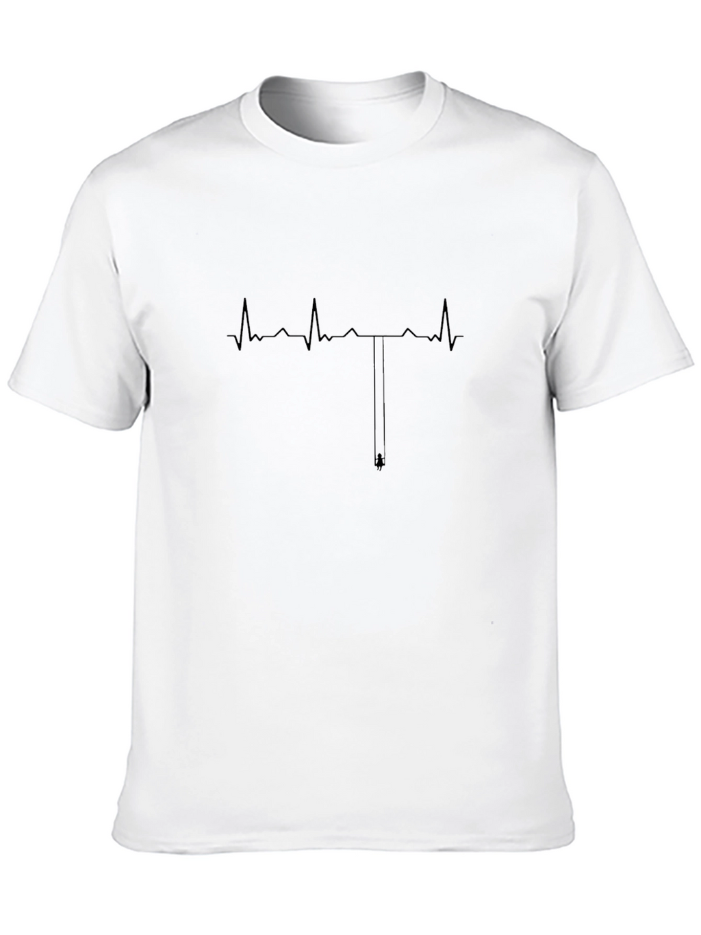 Heartbeat Swing T-Shirt - Black