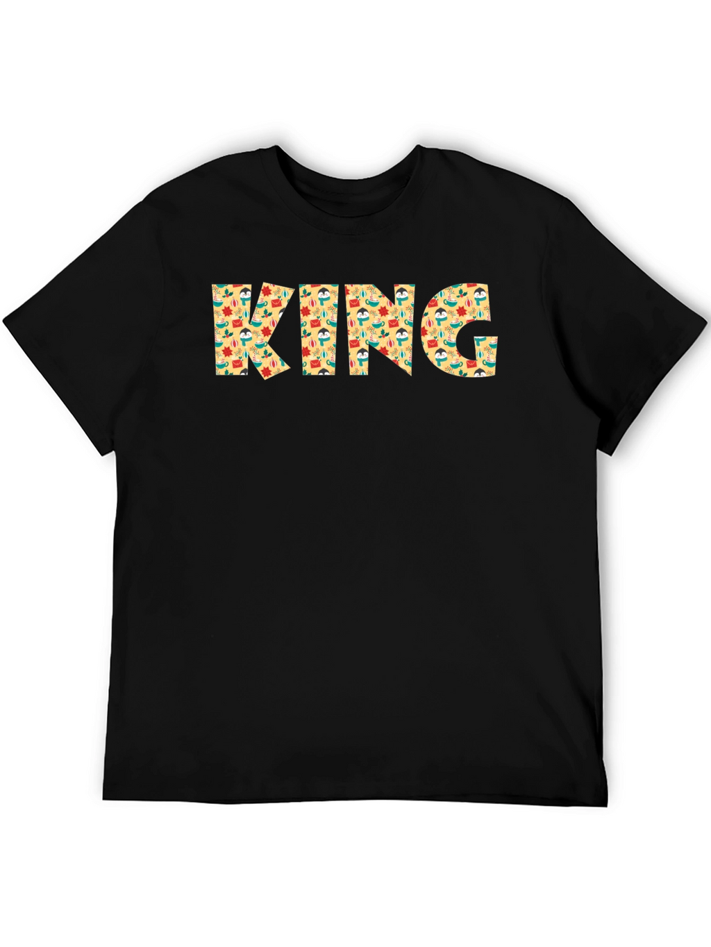 King Patterned Graphic Mens T-Shirt
