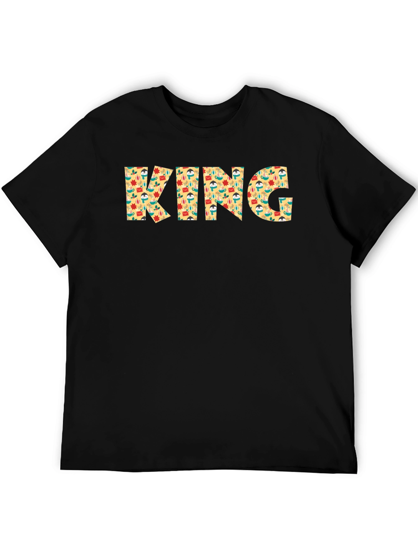 King Patterned Graphic Mens T-Shirt
