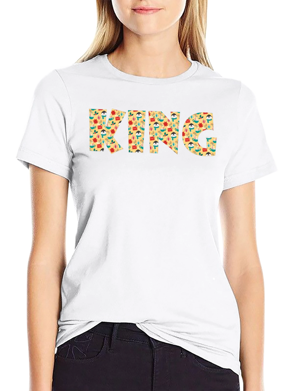 King Patterned Graphic Mens T-Shirt