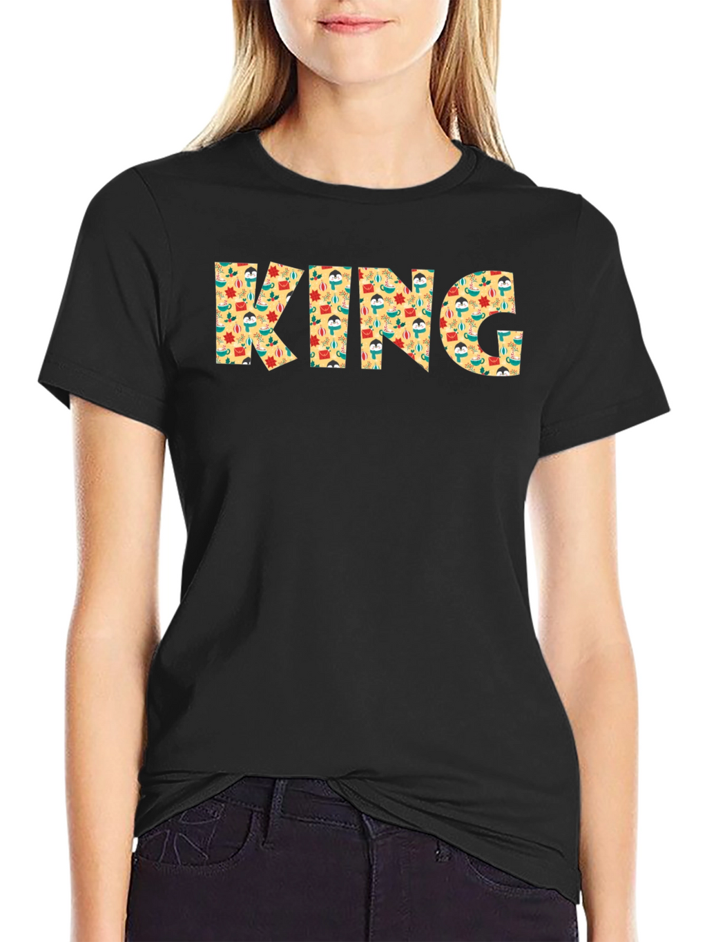 King Patterned Graphic Mens T-Shirt