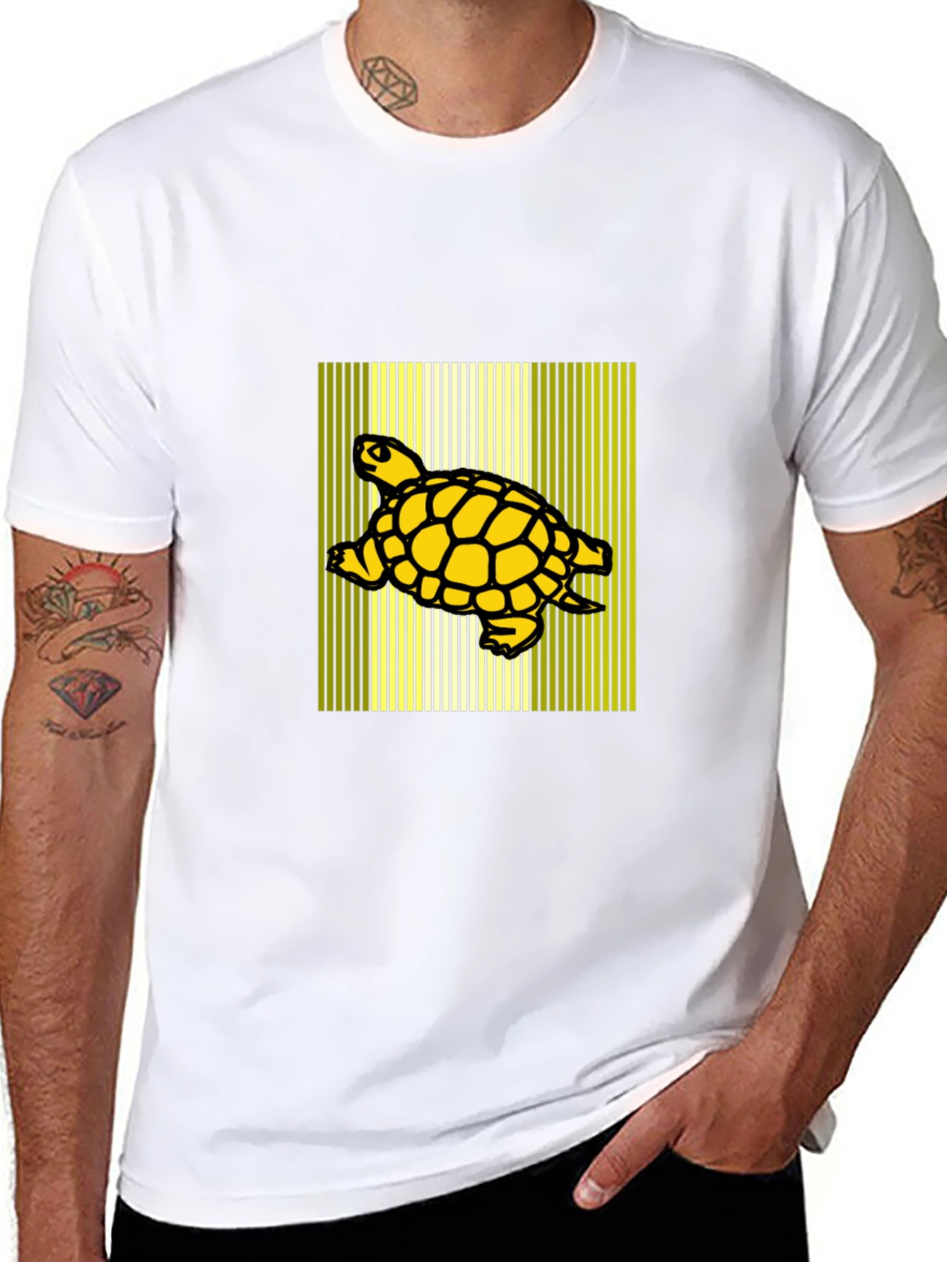 Turtle Graphic Black T-Shirt