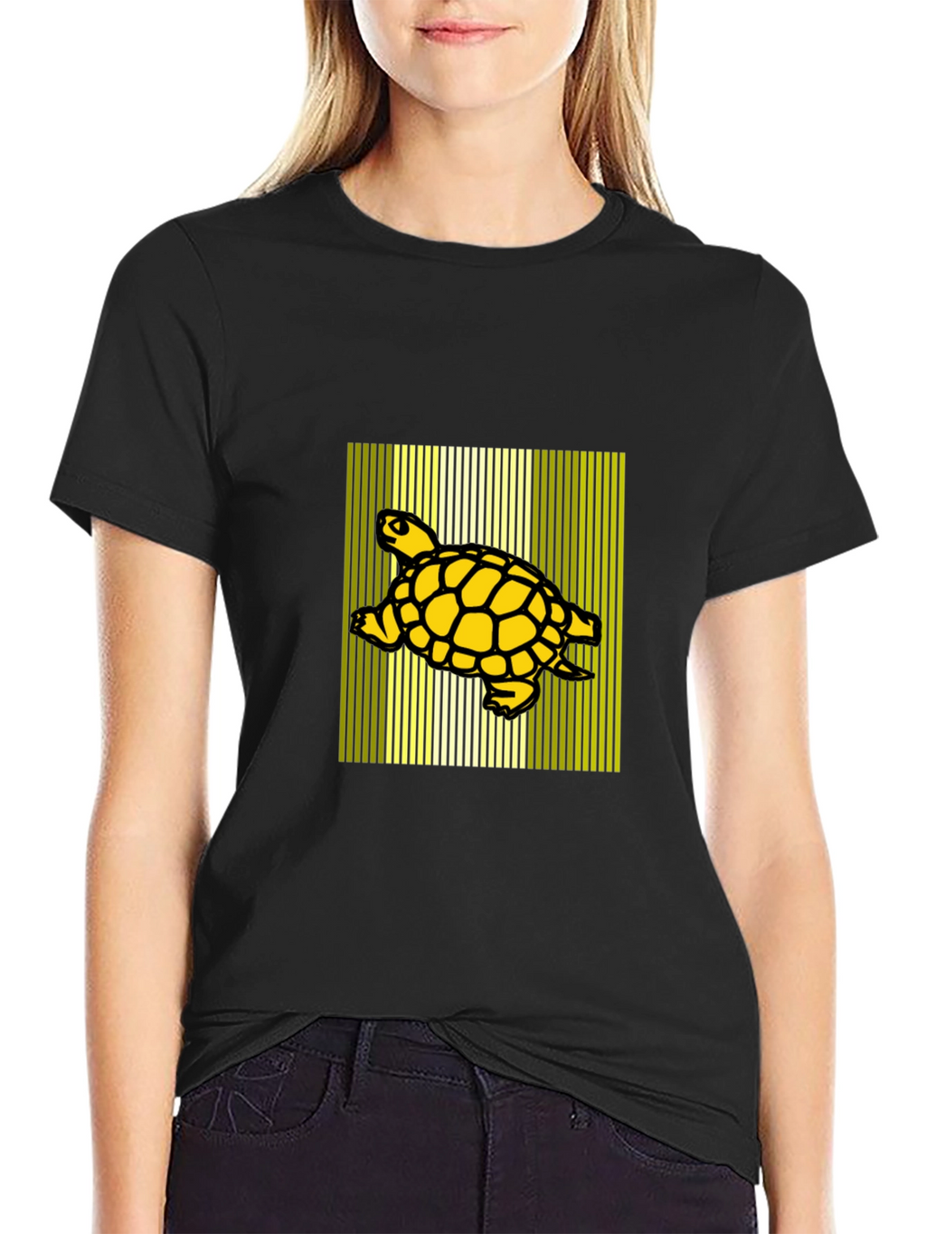 Turtle Graphic Black T-Shirt