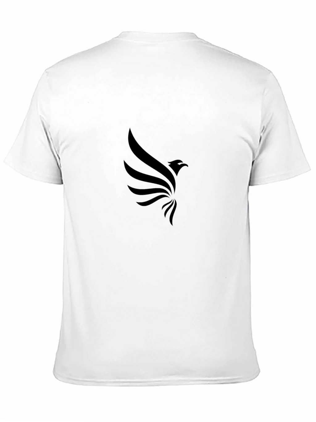 Mens Black Graphic Tee - Eagle Design