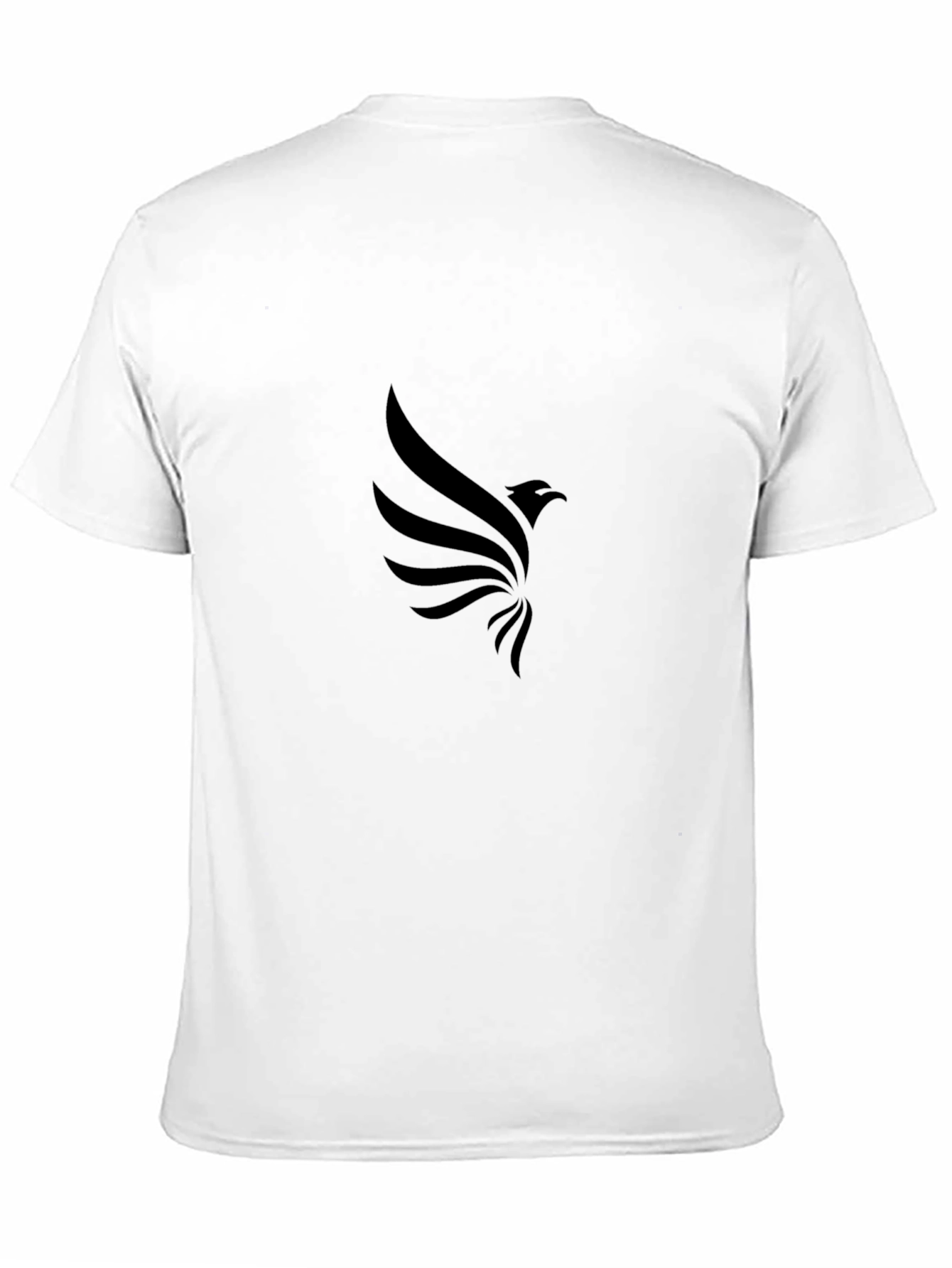 Mens Black Graphic Tee - Eagle Design