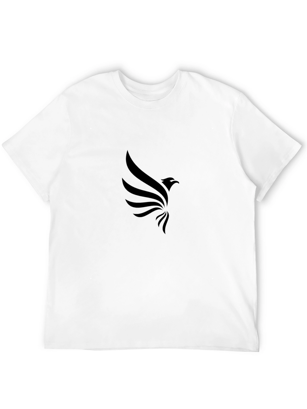 Mens Black Graphic Tee - Eagle Design