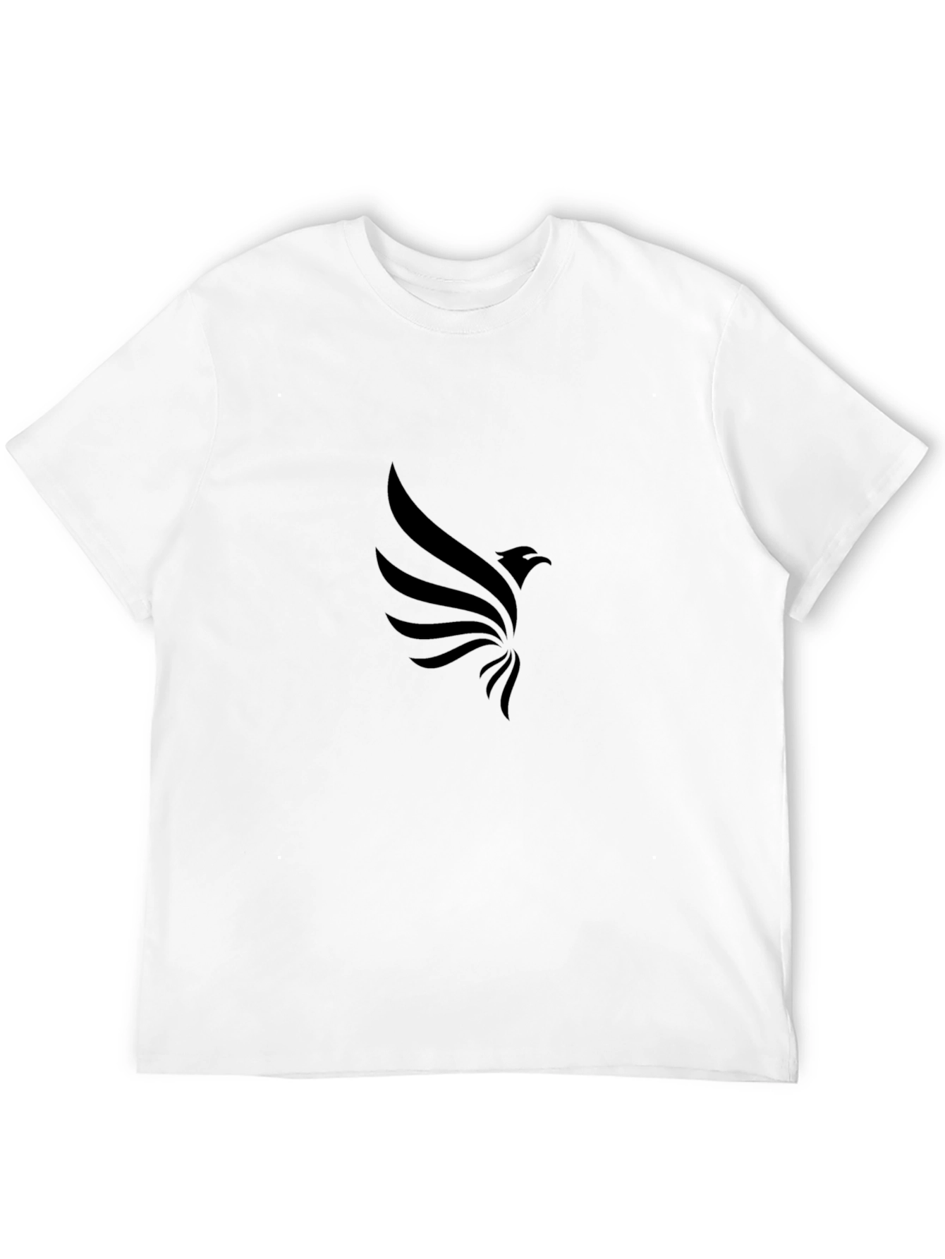 Mens Black Graphic Tee - Eagle Design