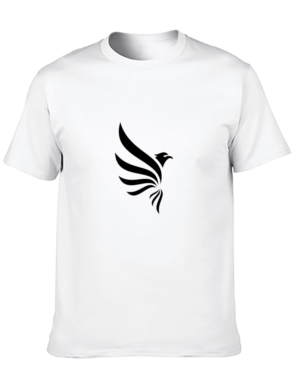 Mens Black Graphic Tee - Eagle Design