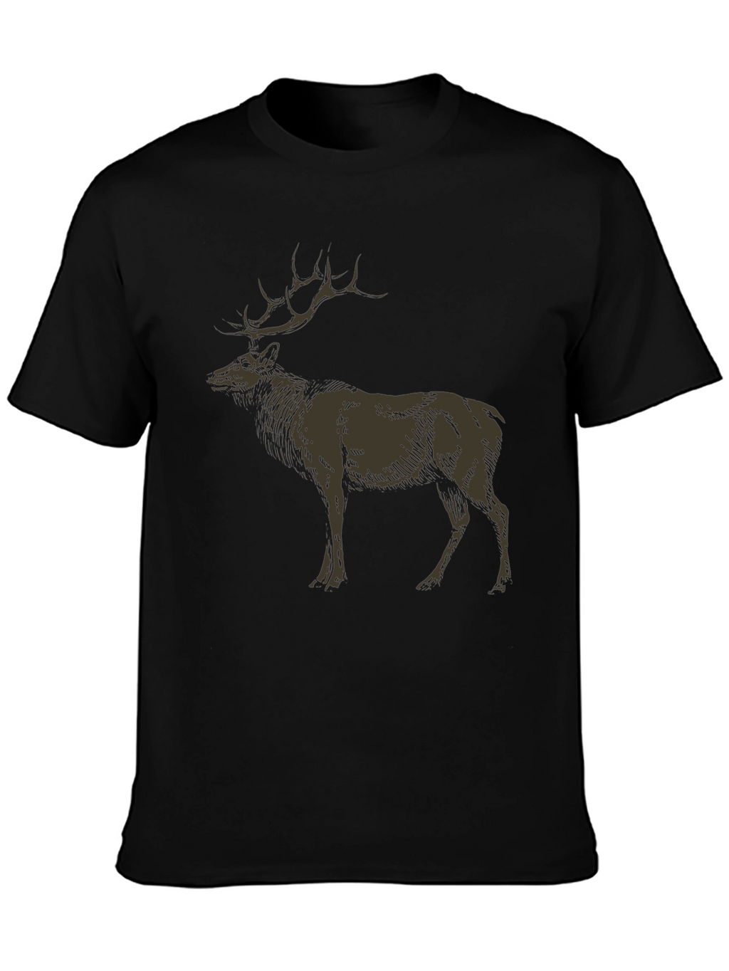 Elk Graphic Tee - Nature Inspired Design