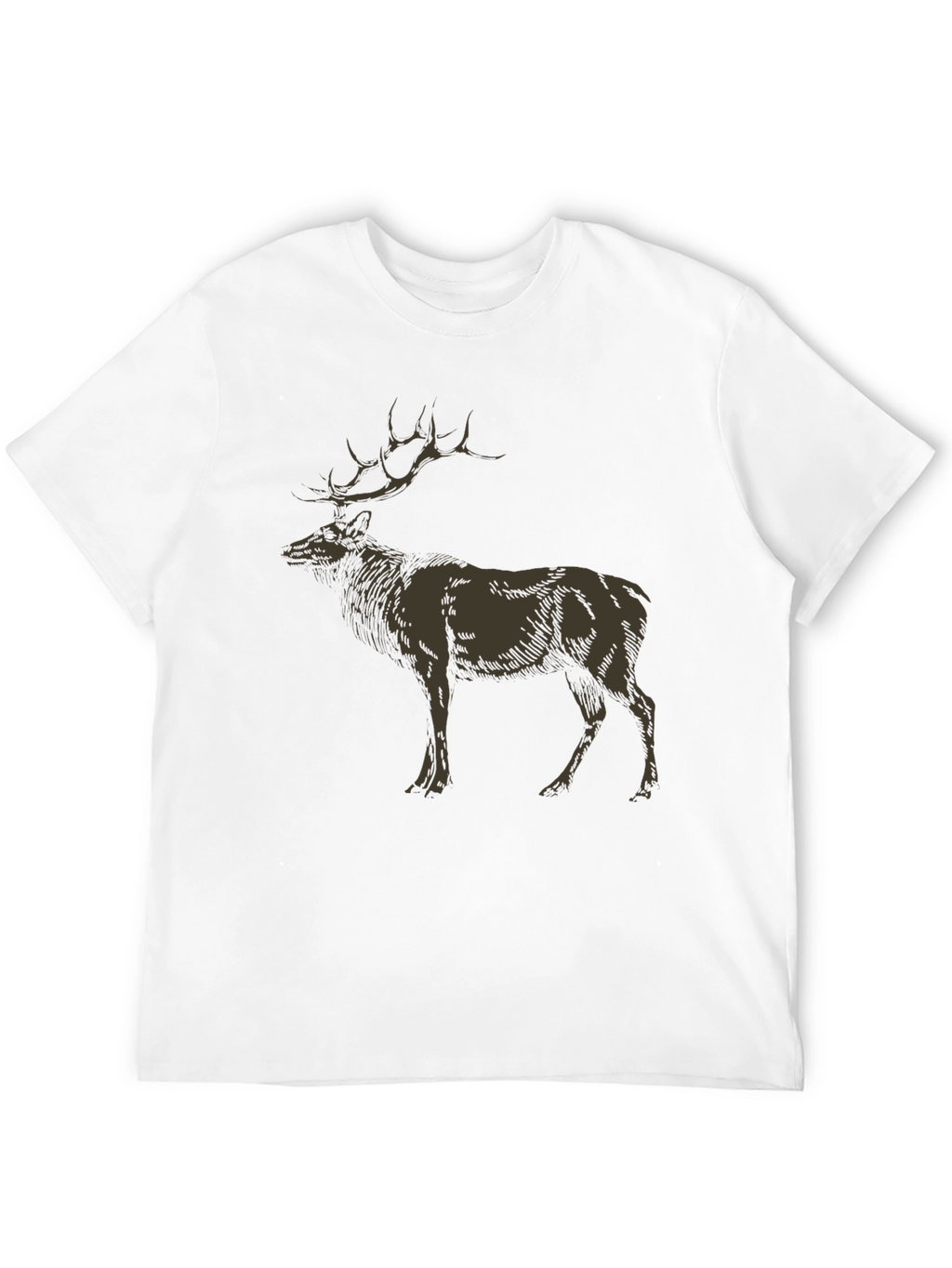 Elk Graphic Tee - Nature Inspired Design