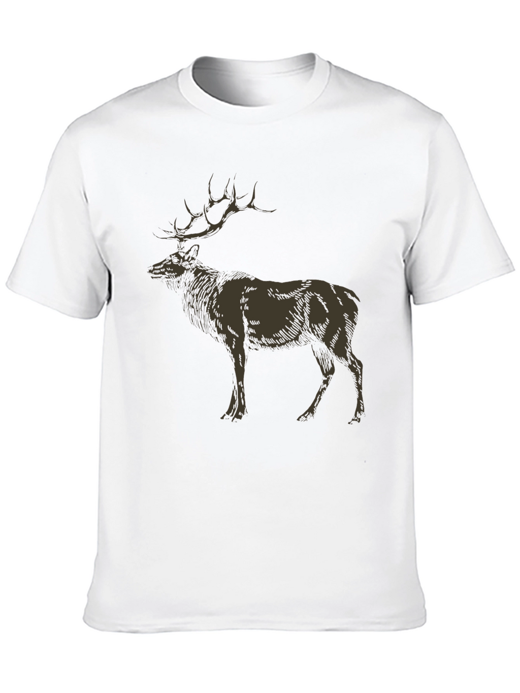 Elk Graphic Tee - Nature Inspired Design