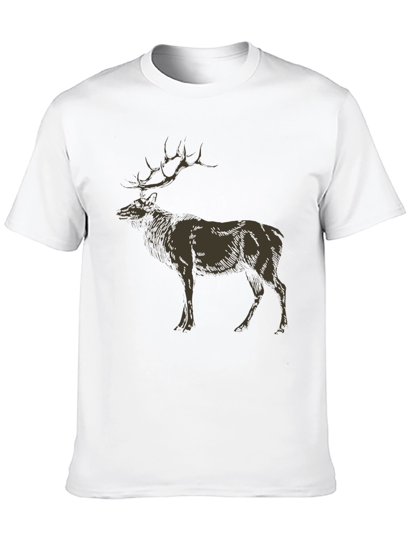Elk Graphic Tee - Nature Inspired Design