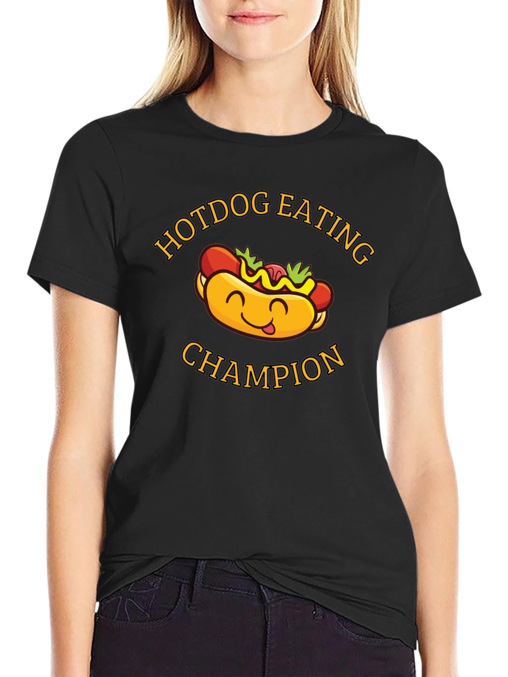 Hotdog Eating Champion Graphic T-Shirt
