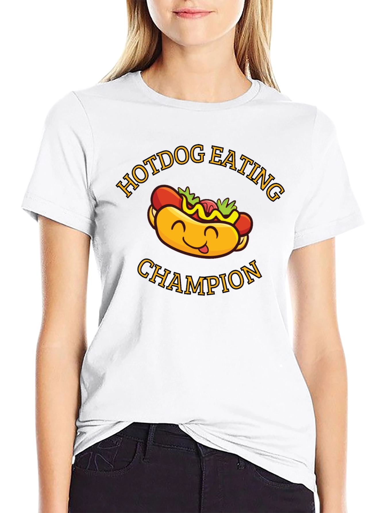 Hotdog Eating Champion Graphic T-Shirt