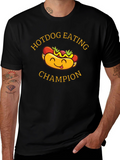 Hotdog Eating Champion Graphic T-Shirt