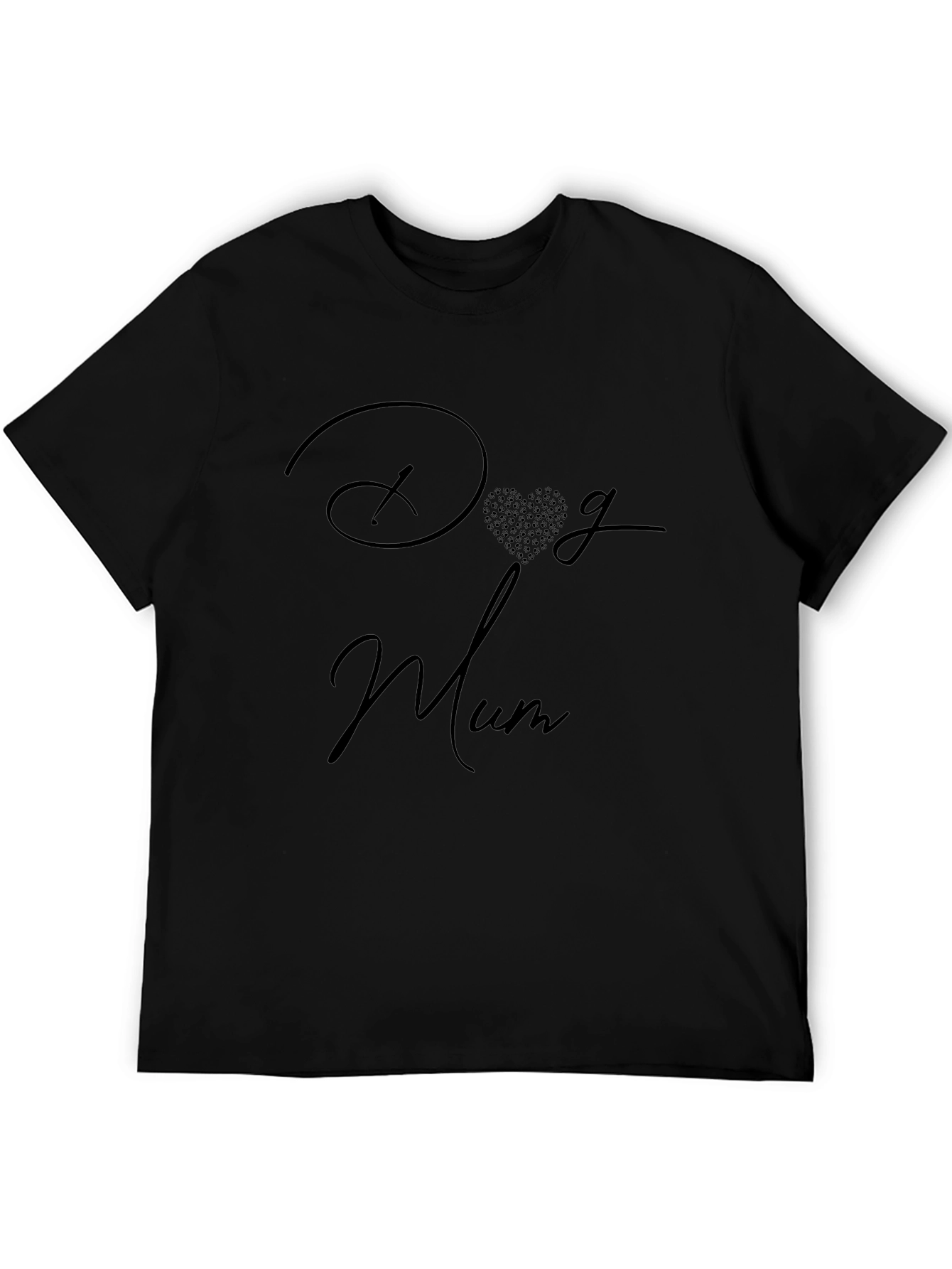 Dog Mum Black T-Shirt