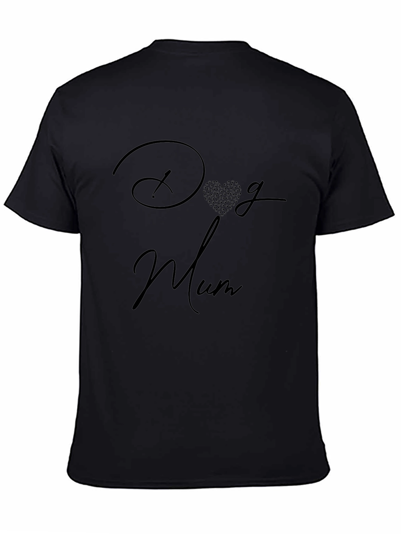 Dog Mum Black T-Shirt