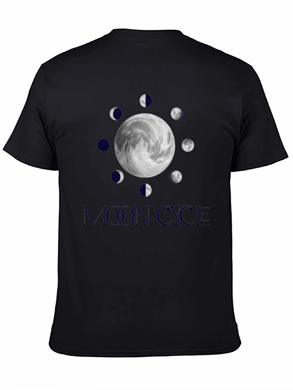 Lunar Cycle Graphic Tee - Stylish Moon Phase Design