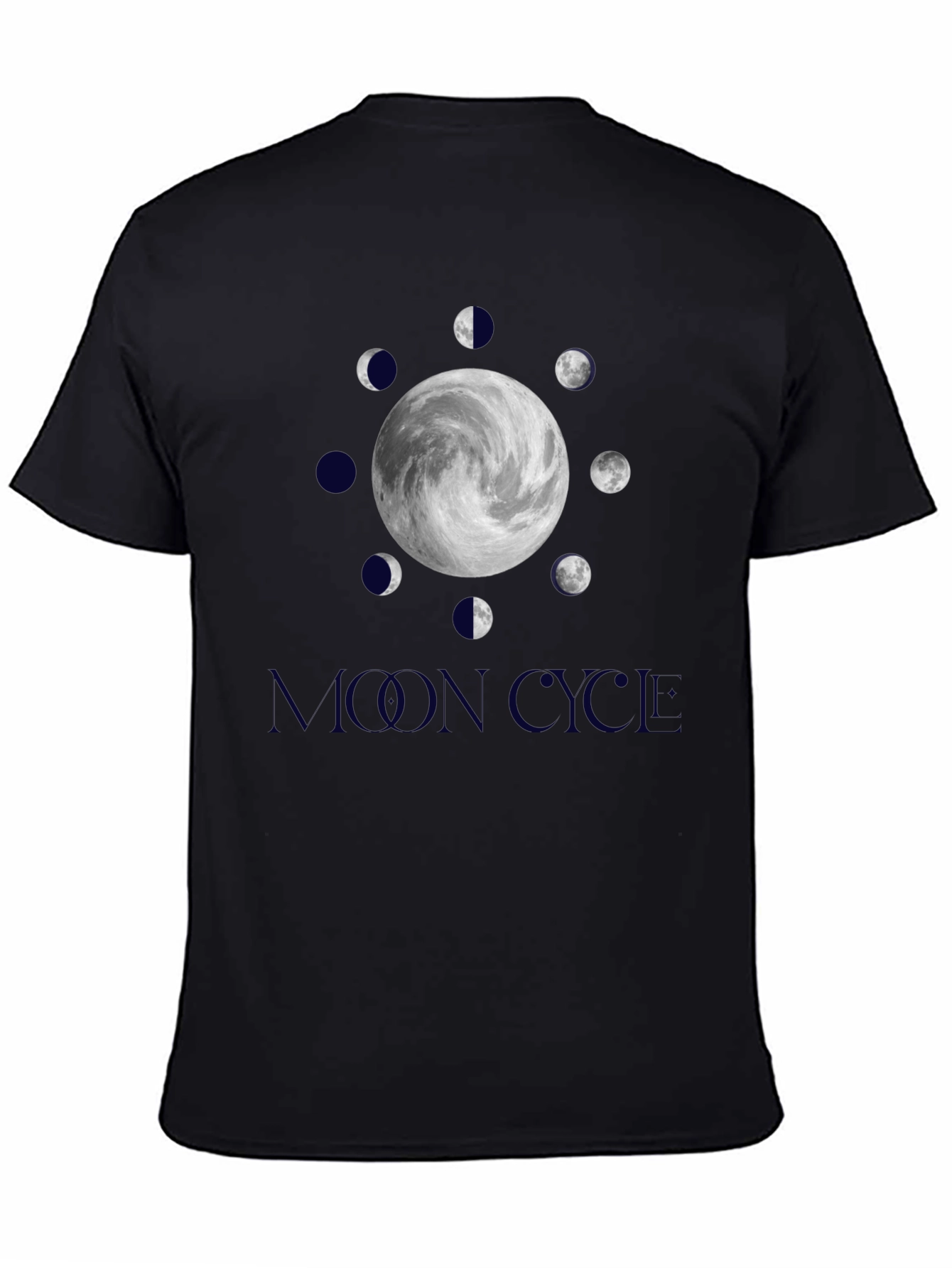 Lunar Cycle Graphic Tee - Stylish Moon Phase Design