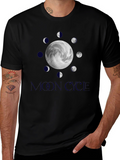Lunar Cycle Graphic Tee - Stylish Moon Phase Design