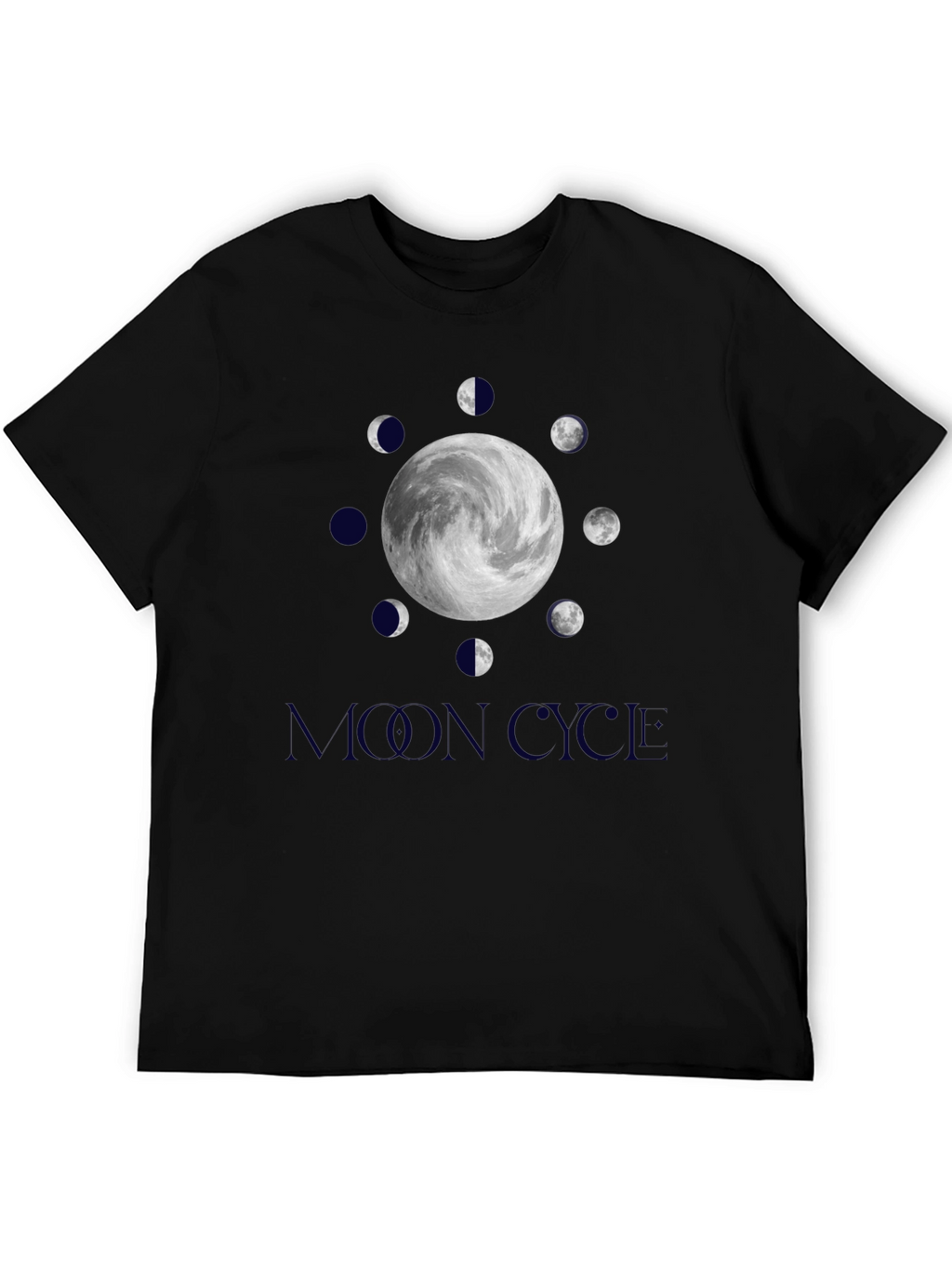 Lunar Cycle Graphic Tee - Stylish Moon Phase Design