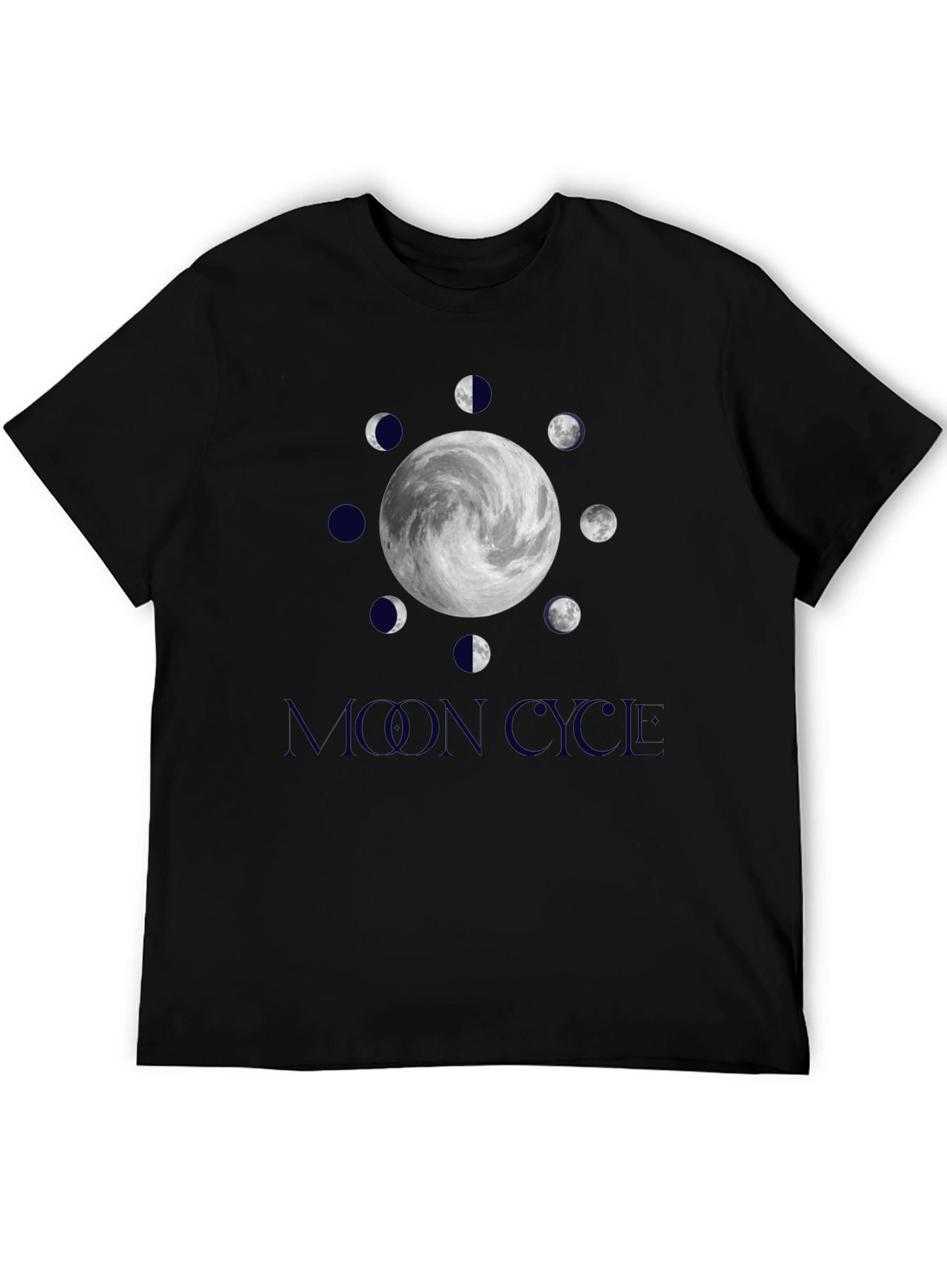 Lunar Cycle Graphic Tee - Stylish Moon Phase Design