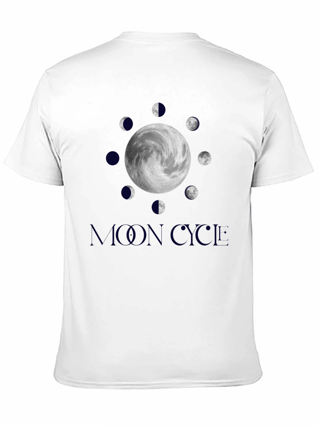 Lunar Cycle Graphic Tee - Stylish Moon Phase Design