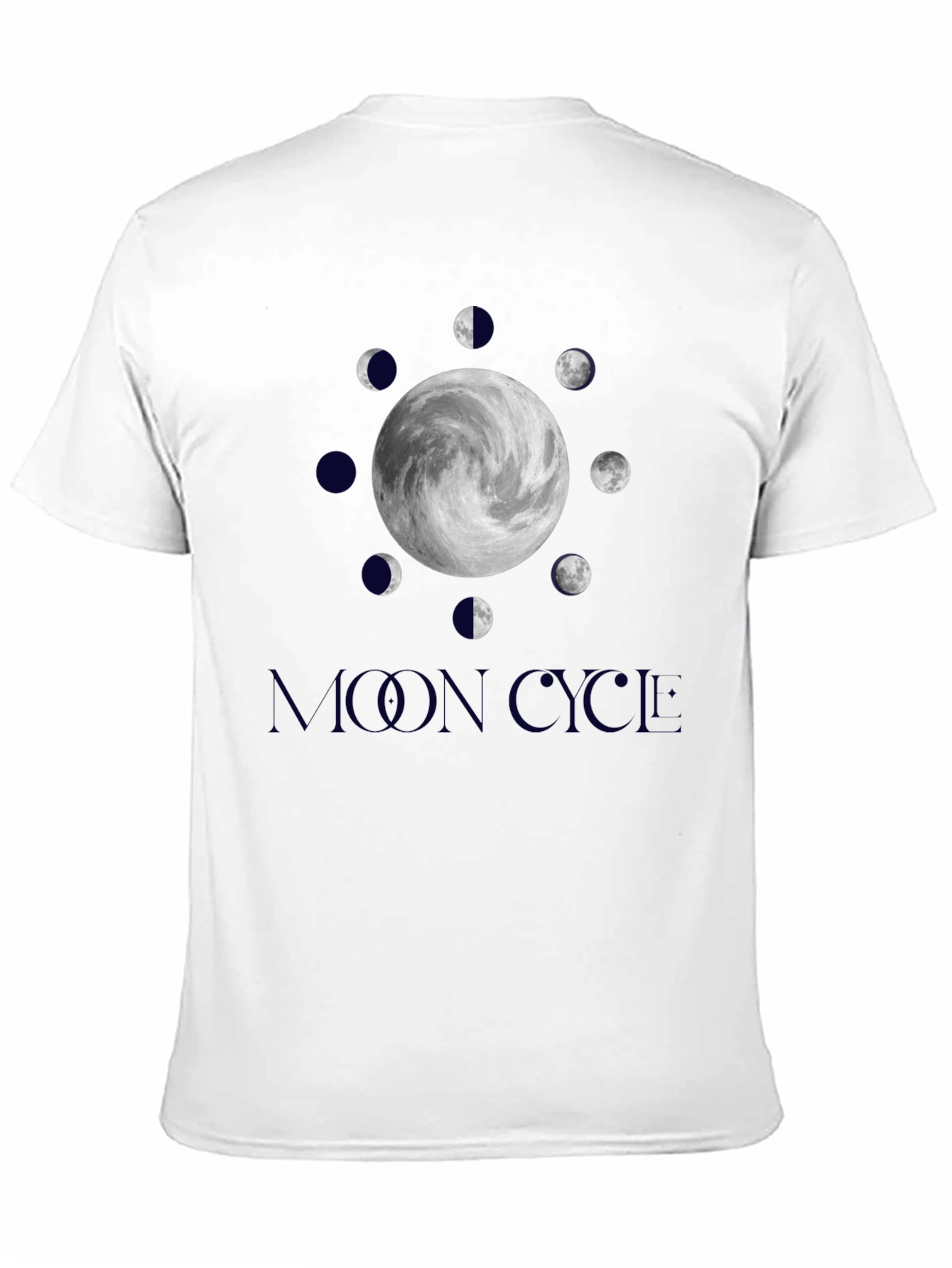 Lunar Cycle Graphic Tee - Stylish Moon Phase Design