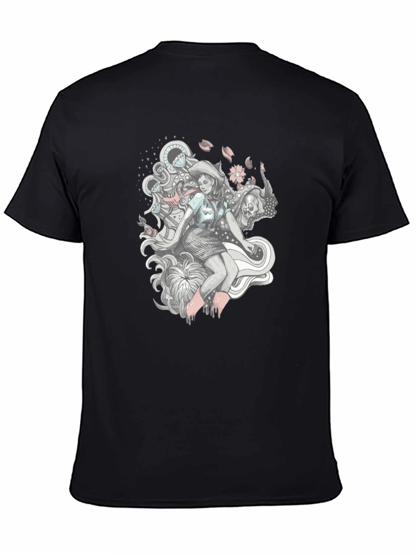 Graphic Print Tee - Edgy Fantasy Design