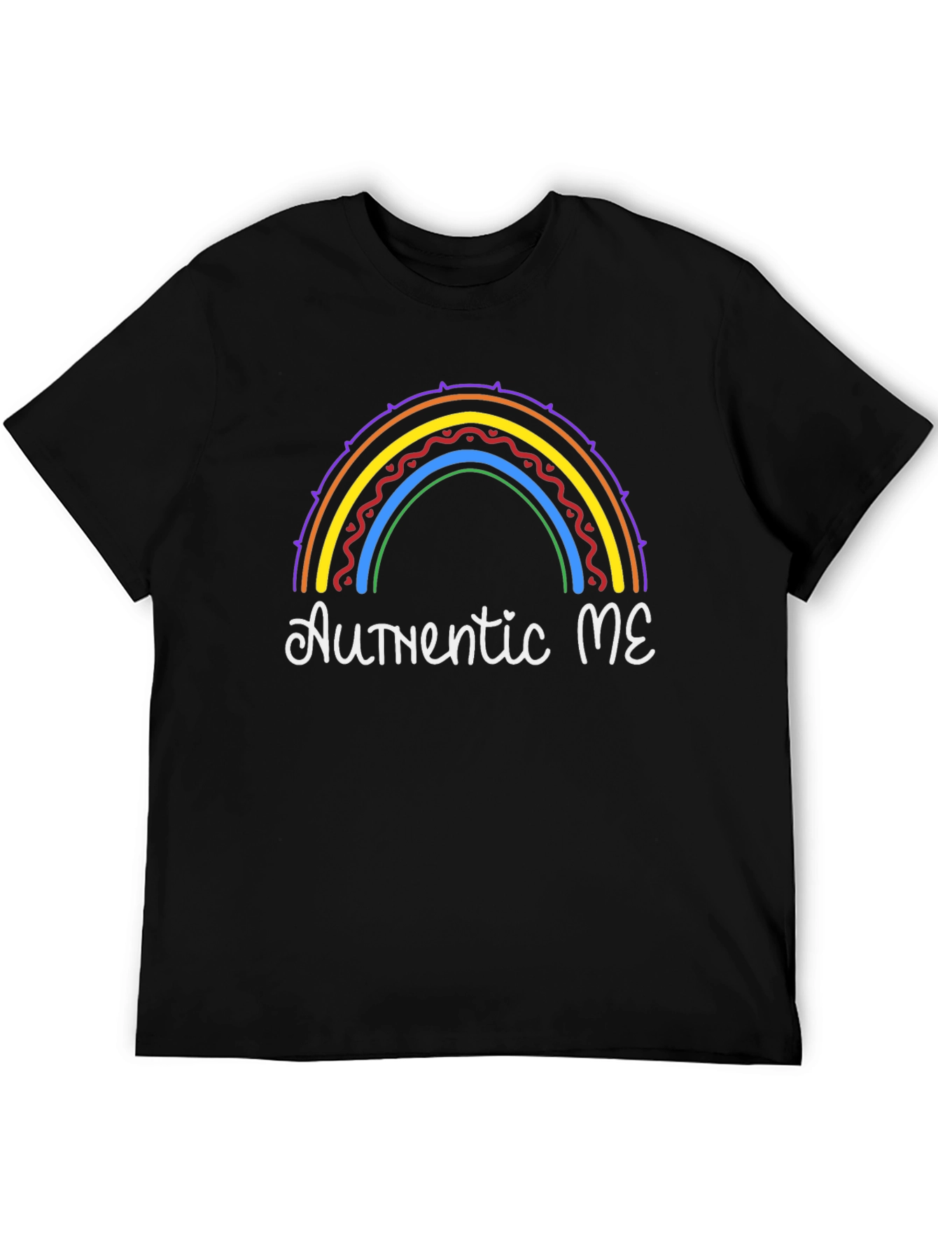 Authentic ME Rainbow Graphic T-Shirt