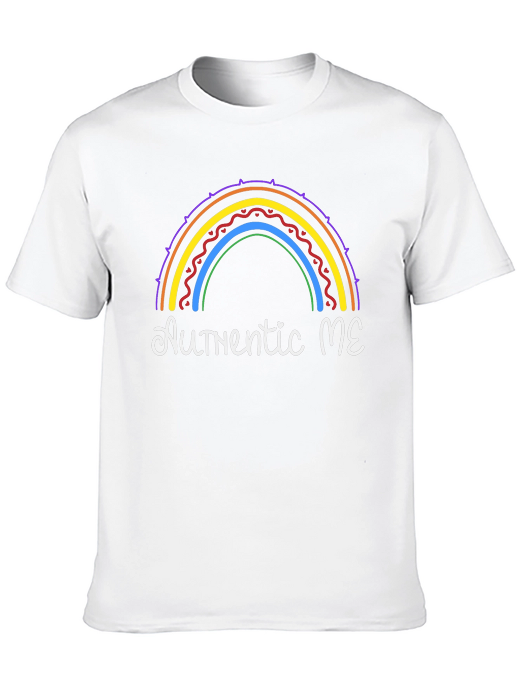 Authentic ME Rainbow Graphic T-Shirt