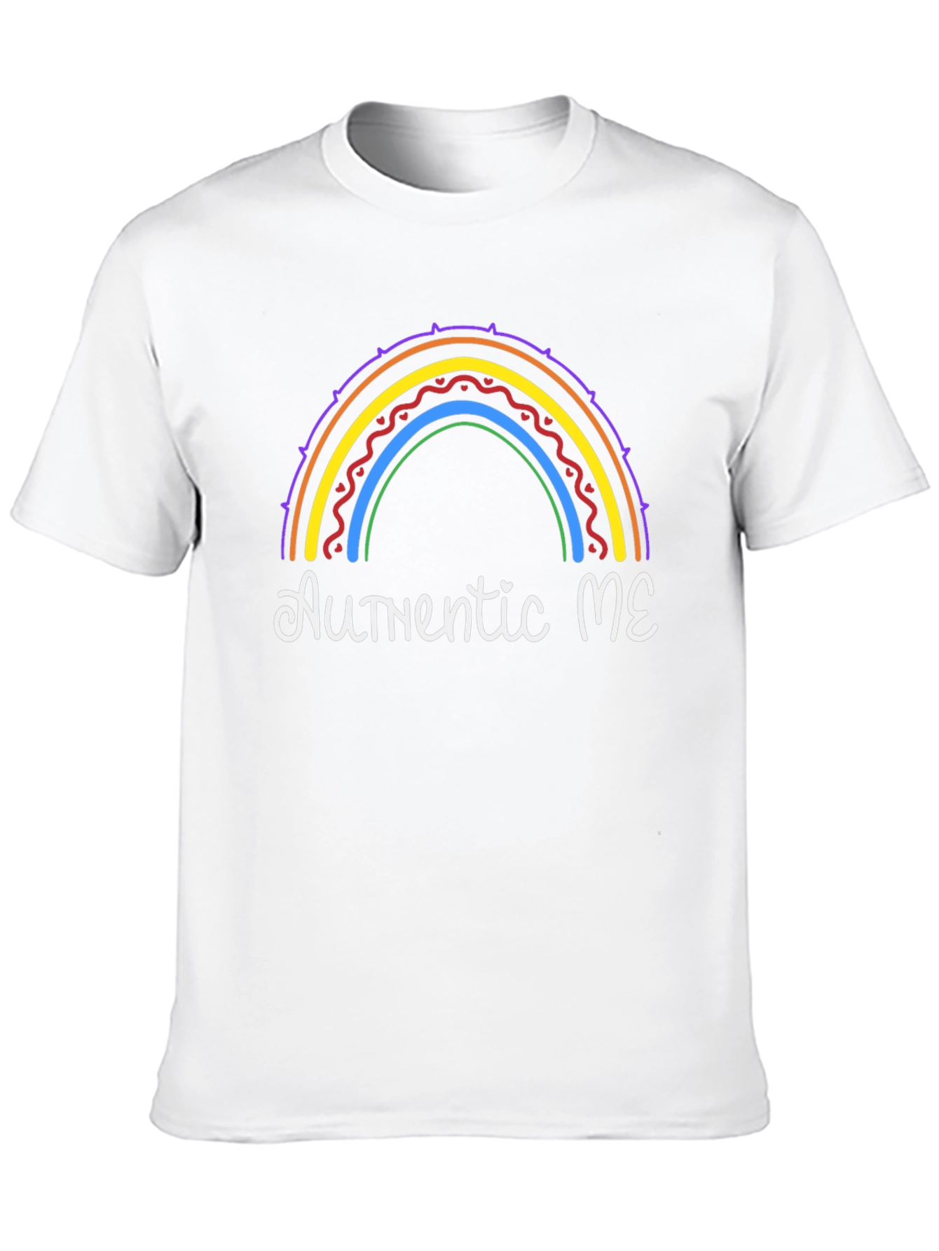 Authentic ME Rainbow Graphic T-Shirt