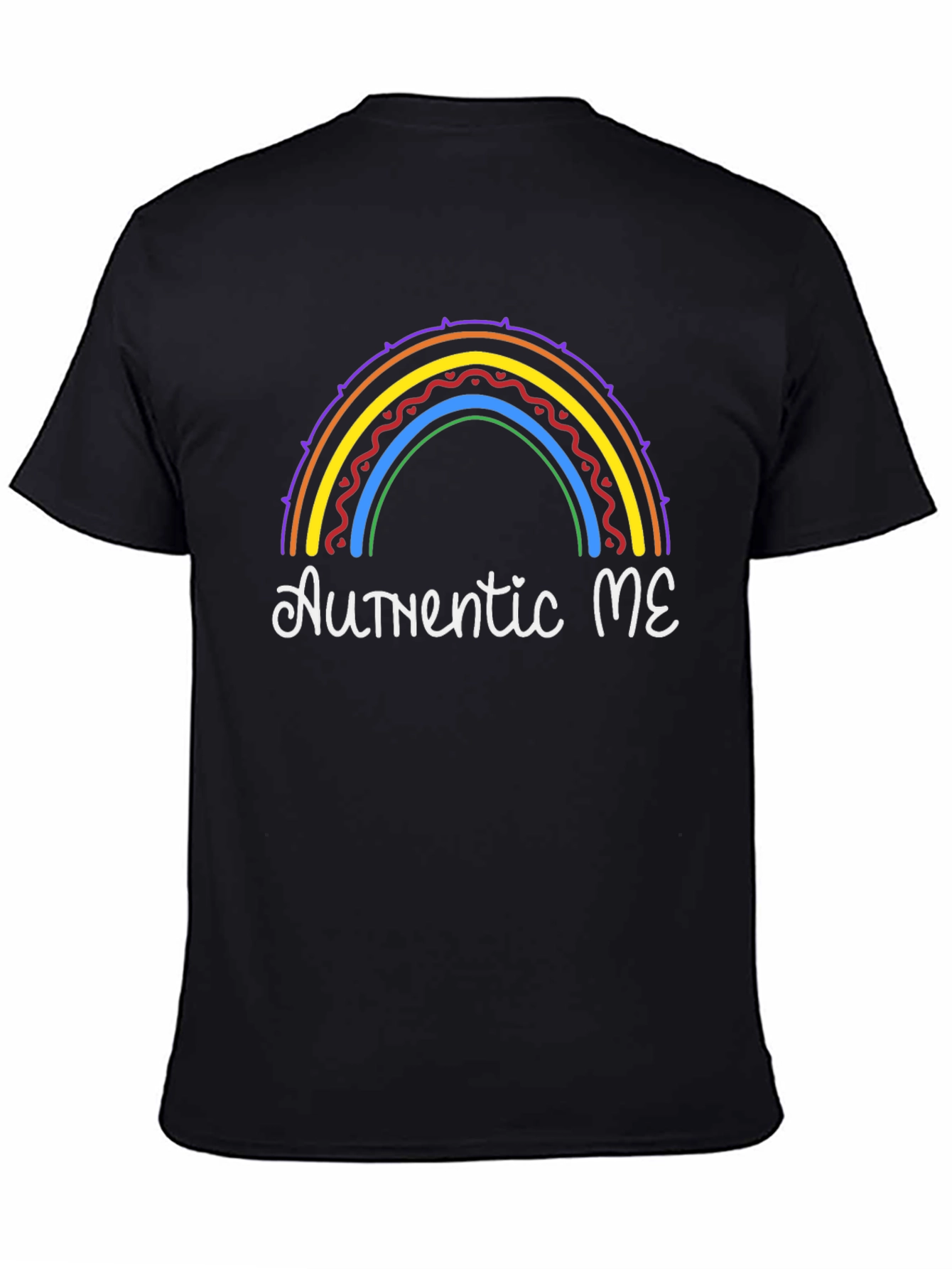 Authentic ME Rainbow Graphic T-Shirt