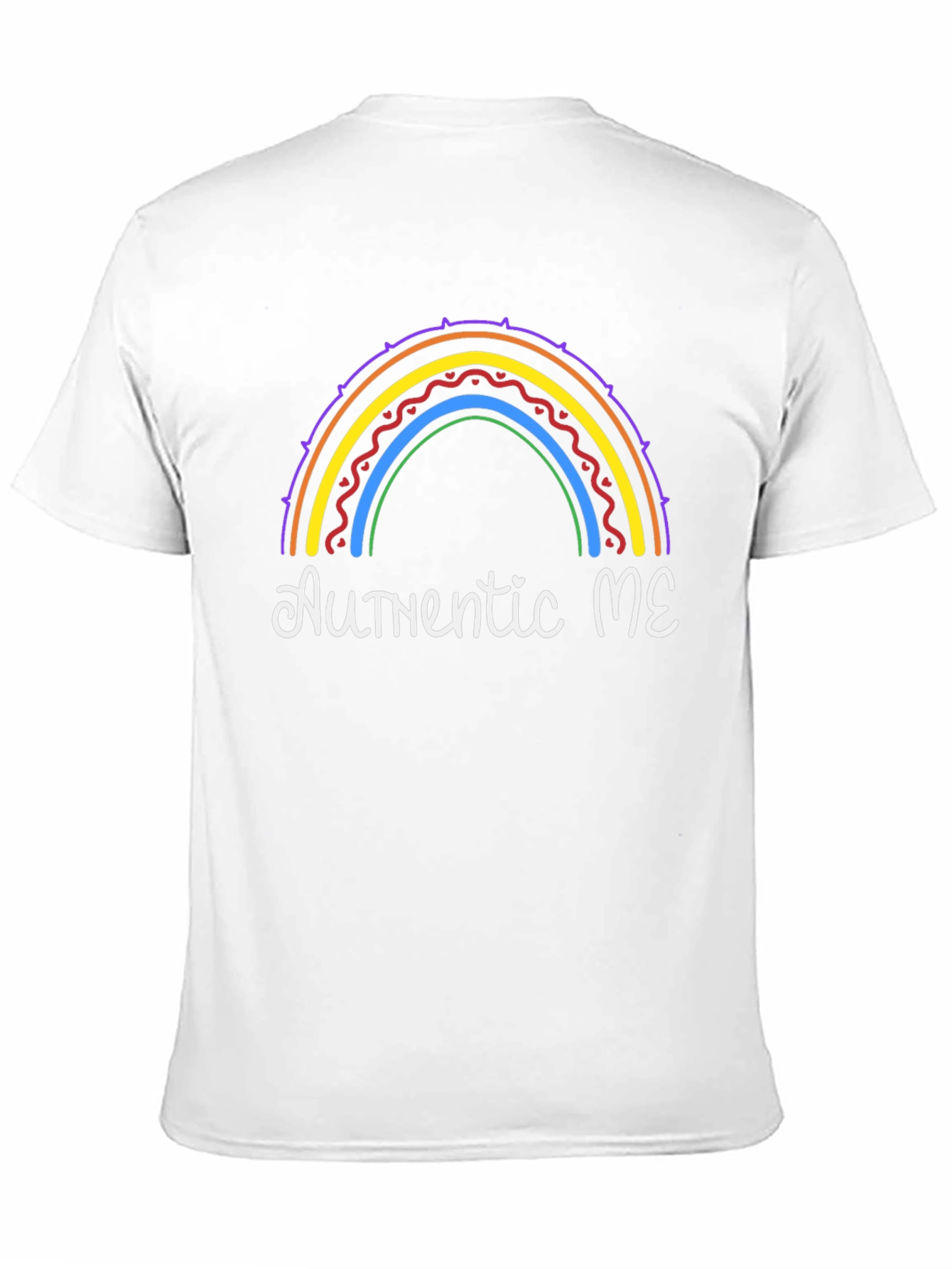 Authentic ME Rainbow Graphic T-Shirt