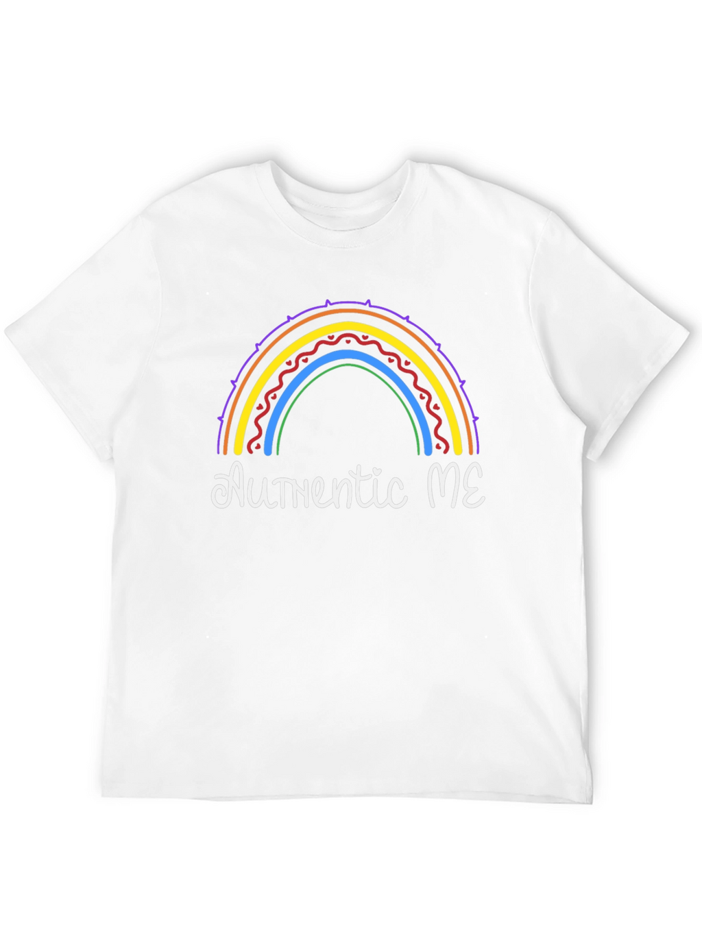 Authentic ME Rainbow Graphic T-Shirt