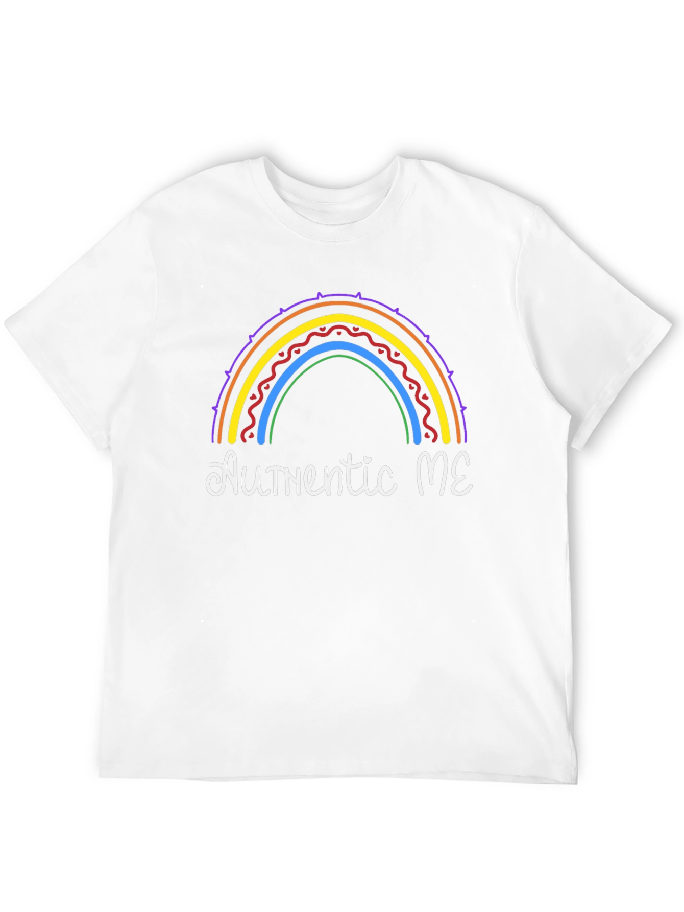 Authentic ME Rainbow Graphic T-Shirt