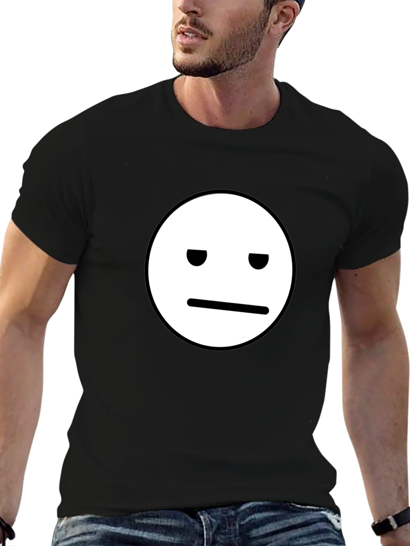 Neutral Face Graphic Tee - Classic Black T-Shirt
